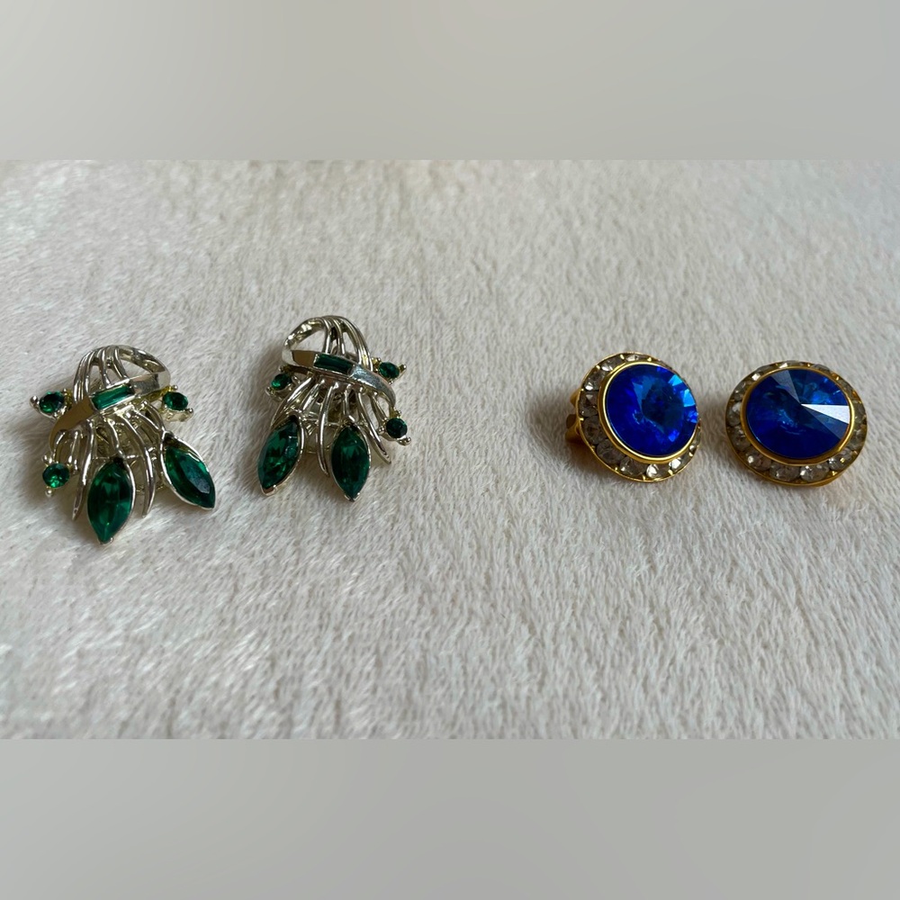 Vintage Clip-On Earrings (2 Pairs included with purchase)